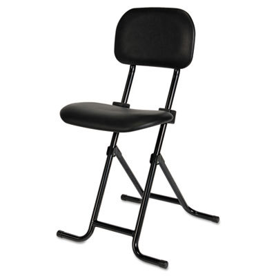 Alera Il Series Height-Adjustable Folding Stool, Supports Up To 300 Lb, 27.5